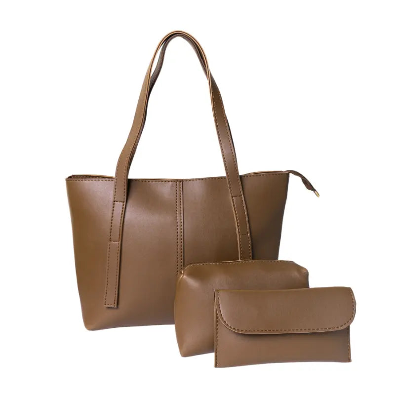 Premium Bag Set – Elegant Brown (3 Pcs)