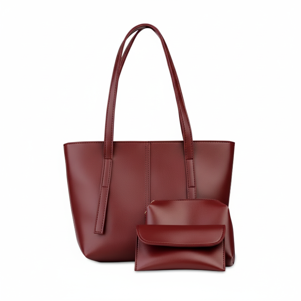 Premium Bag Set – Elegant Maroon (3 Pcs)