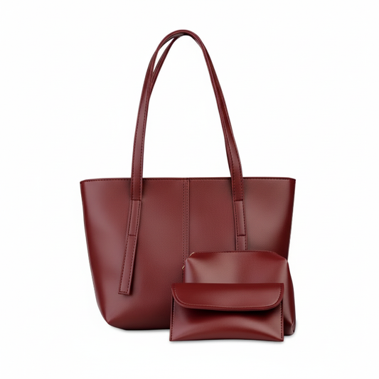 Premium Bag Set – Elegant Maroon (3 Pcs)